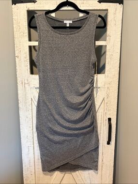NWT Leith Sleeveless Ruched Dress
